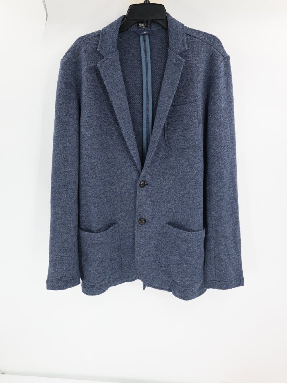 Faherty The Inlet Blazer Mens large Reserve Unstructured Organic Cotton blue